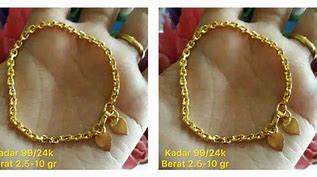 Gelang Emas 99 2 Gram